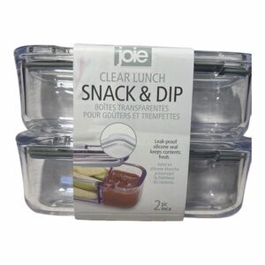 Joie Clear Snack and Dip Containers